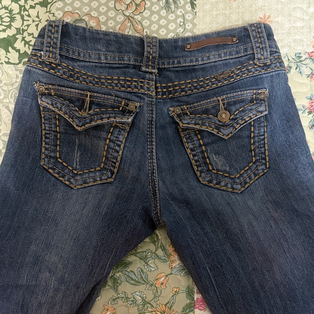Vanilla Star Dark Blue Boot Cut Jeans